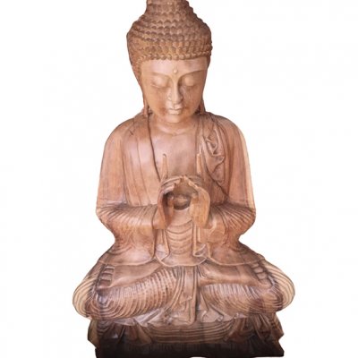 Figura de Buda tallada 80cm.-