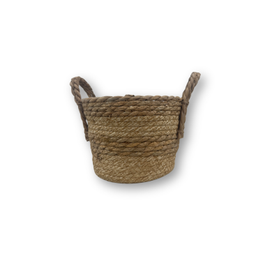 CANASTO HOJA MAIZ + HIERBA  CHICO 20X13