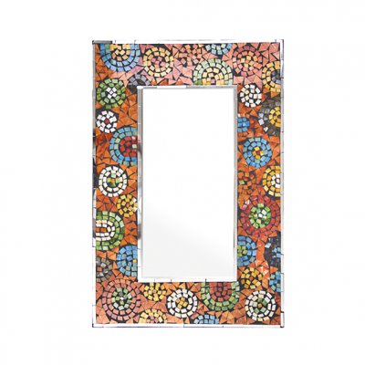 Espejo de mosaico rectangular 40x60 cm.-