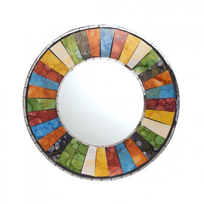 Espejo de mosaico redondo 50cm.-