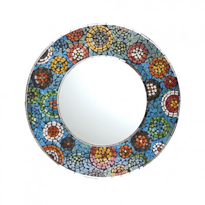 Espejo de mosaico redondo 60cm.-