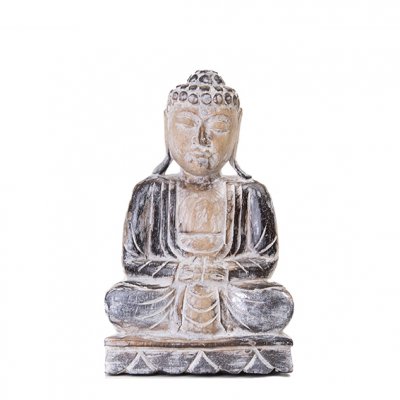 Figura de Buda TALLADO EN MADERA 30CM