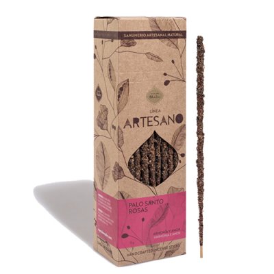 Sahumerio Artesano Palo Santo - Rosas x30