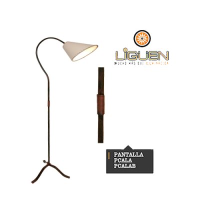 Lámpara de Pie 715-3 Lectora grande OXIDO (No incluye Pantalla)