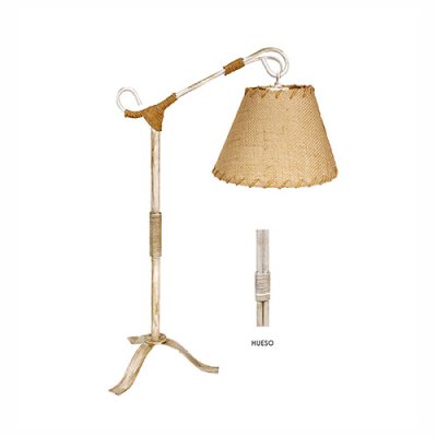 Velador de Hierro con costura 815 BLANCO (No incluye Pantalla)