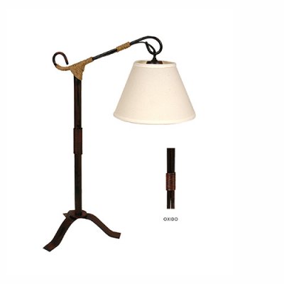 Velador de Hierro con costura 815 OXIDO (No incluye Pantalla)