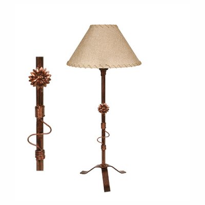 Velador de Mesa Margarita COBRE (No incluye Pantallas)