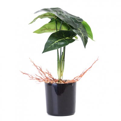 PLANTA CON MACETA PLASTICA 33CM JM231013