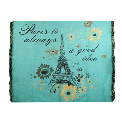 Manta Chica 1.40 x 1.60 Eiffel Turquesa