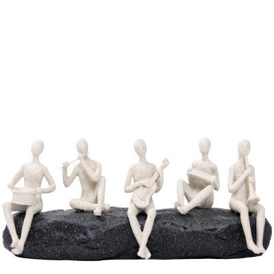 DECORACION FIGURA MÚSICOS 31X12