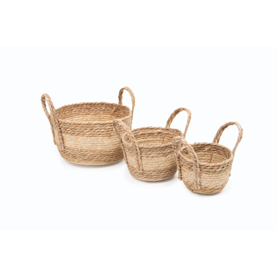 CANASTO HOJA DE MAIZ + HIERBA