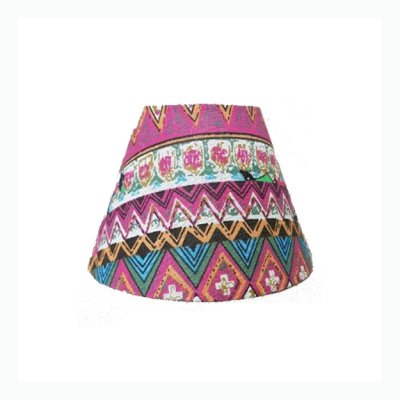 Pantalla 15x30x21h Tela Rústica 07