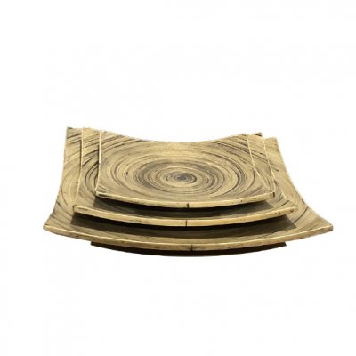 SET X3 CENTRO DE MESA BAMBU D30/25/20