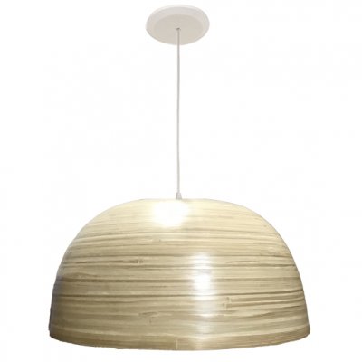LAMPARA CAMPANA BAMBU NATURAL D40x20H