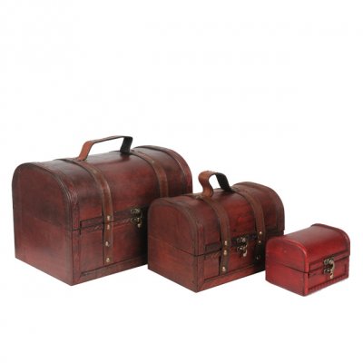 SET X3 COFRES MADERA 26CM JM241088